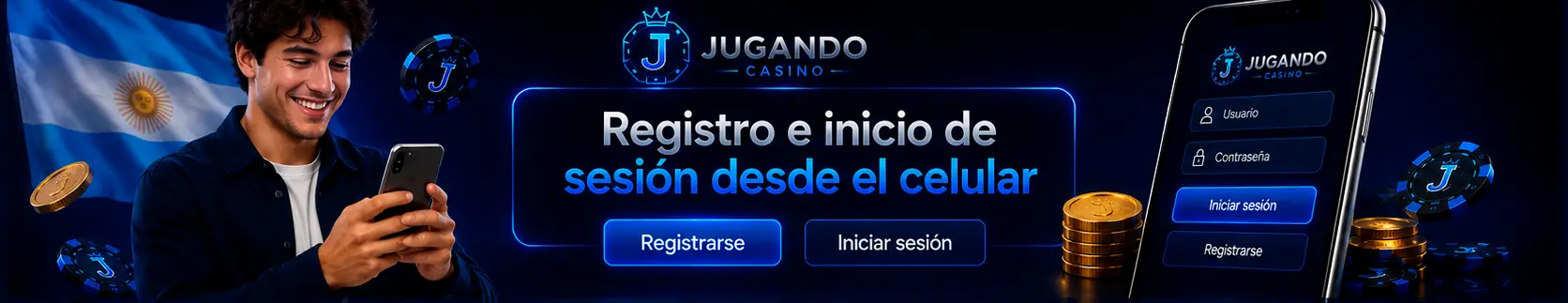 Registro e inicio de sesión desde el celular
